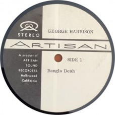 GEORGE HARRISON (of Beatles fame) - Bangla Desh / Deep Blue (USA 10" unique aluminum Acetate record) - Acetate - Unique 10" Acetate - 1971/1971